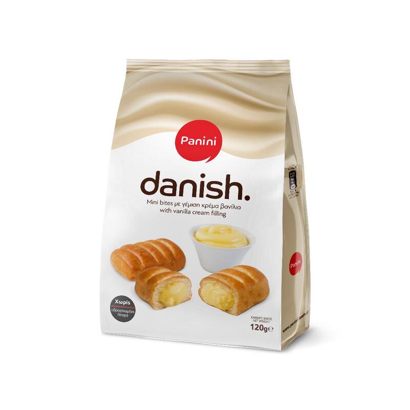 PANINI Danish Mini Bites με Γέμιση Κρέμα Βανίλια 120gr | Market In