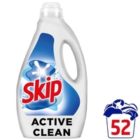 SKIP Υγρό Πλυντηρίου Ρούχων Active Clean 52 Μεζούρες